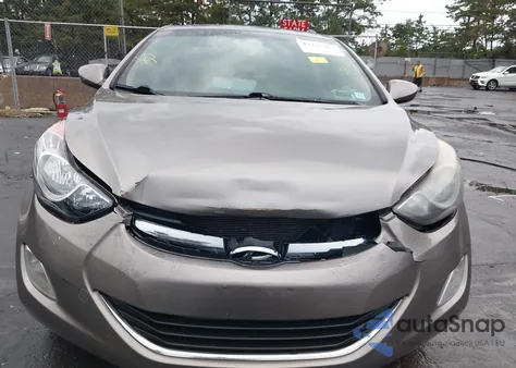 2012 Hyundai Elantra Gls from USA, damaged, VIN 5NPDH4AE1CH092867